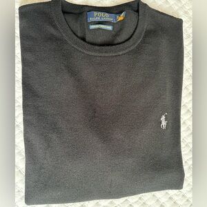 Polo by Ralph Lauren Men's Charcoal Black Crewneck Sweater XL